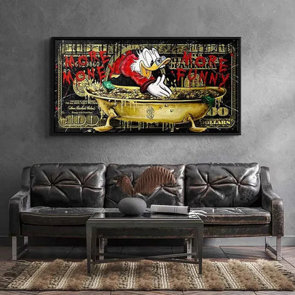 Canvanation Affiche Pop Art Picsou Billet De Banque
