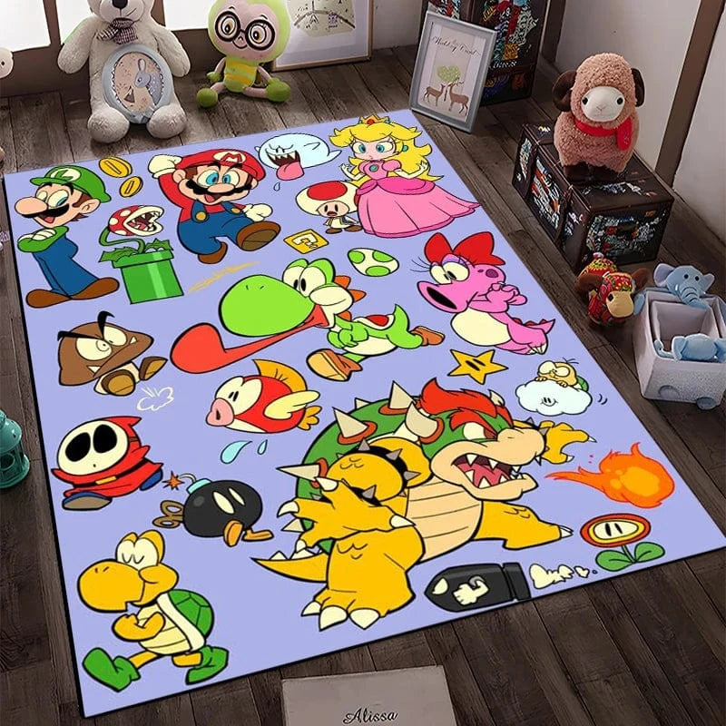 Canvanation Style H / 160x230cm (63x90in) Tapis De Chambre - 3D Super Mario Bros HD