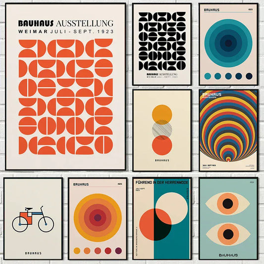 Canvanation Affiche - Abstrait Bauhaus