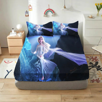 Canvanation 19 / 153x203x30cm Housse de Couette Frozen - Un Voyage Magique au Coeur de l'Hiver
