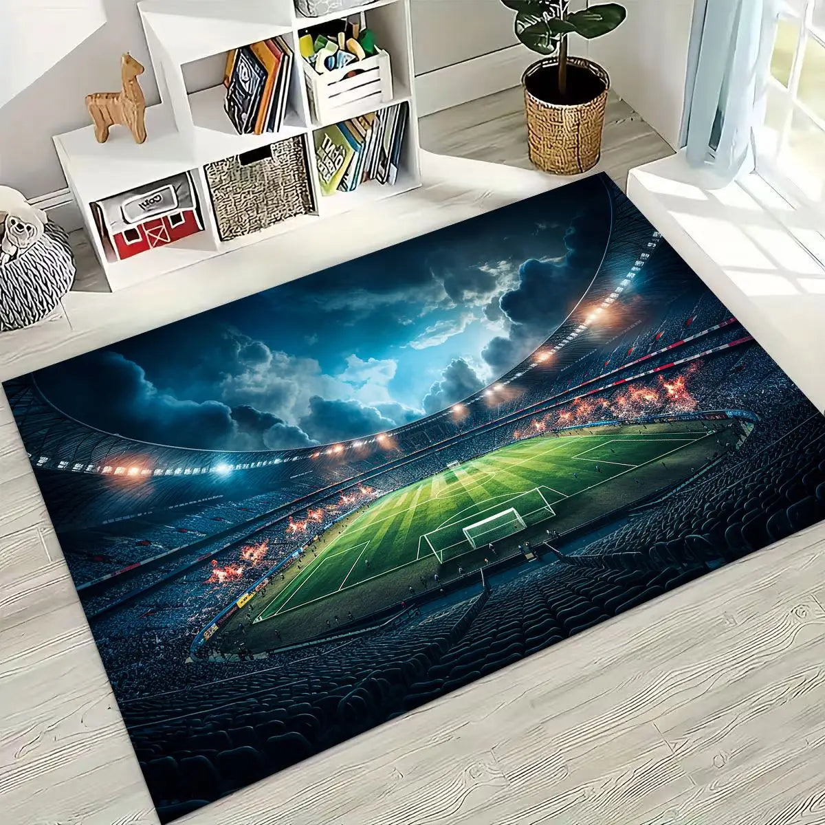 Canvanation 8 / 230x160cm( 90x62in ) Tapis De Chambre - 3D Terrain De Football Stade