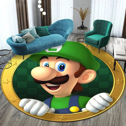 Canvanation 60cm(23.62 in)  diam / 15 Tapis De Chambre - Film Mario