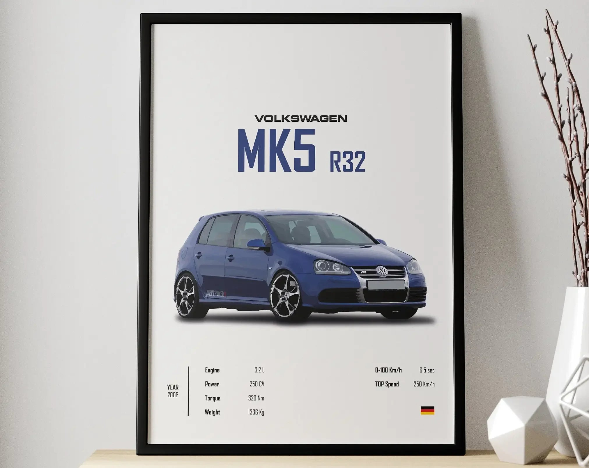 Affiche Voiture MK 5 Golf 