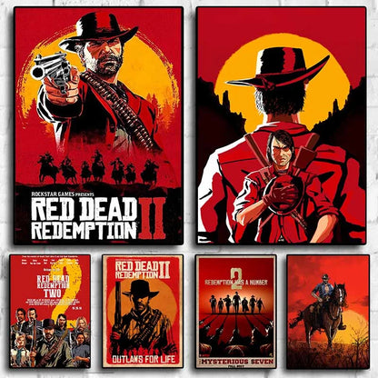 Affiche Jeu Populaire Red Dead Redemption 2