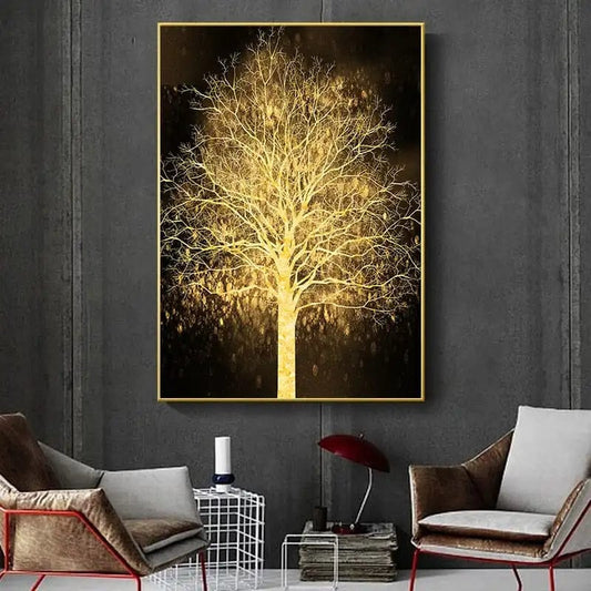Canvanation Affiche Arbre De Vie Or
