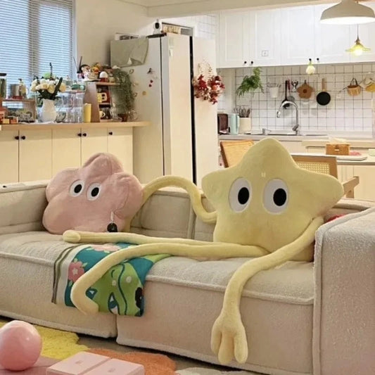 Canvanation Coussin peluche étoile géante à longues pattes