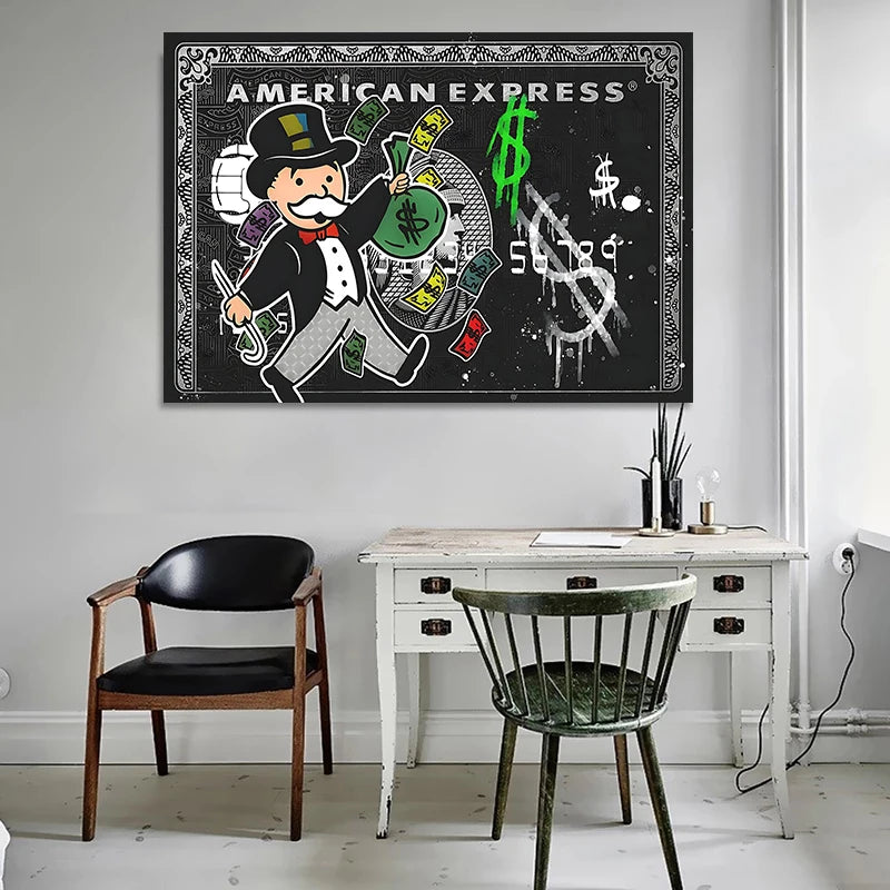 Affiche Alec Monopoly American Express