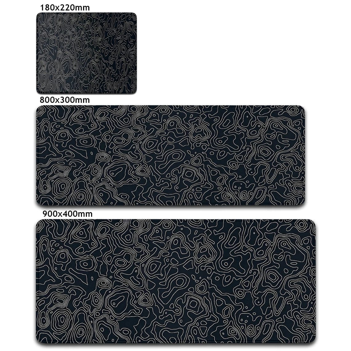 Canvanation 60YL00002 / 600x300x2mm Tapis De Souris - Noir Et Blanc Effet Optique