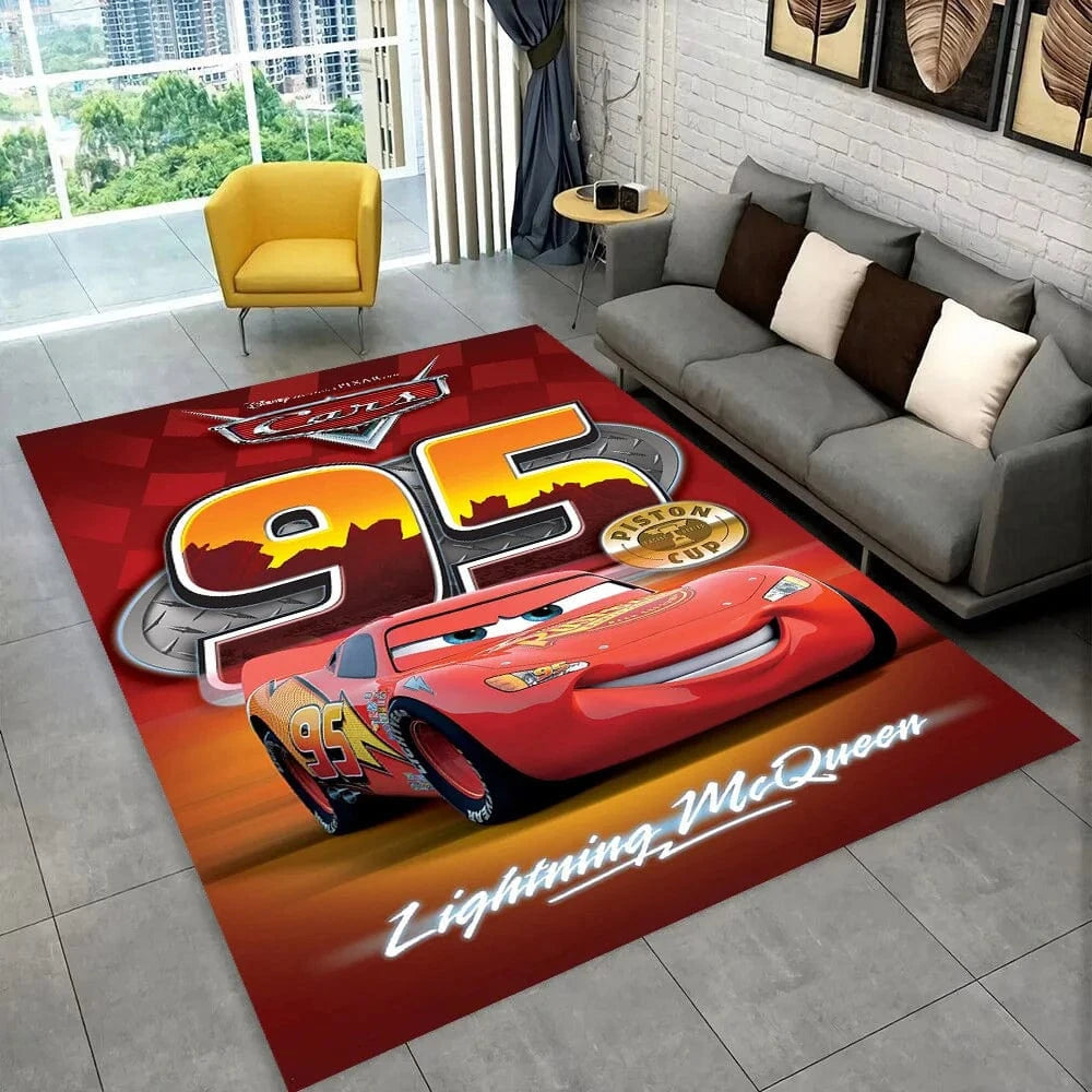 Canvanation 14 / 100x120cm Tapis De Chambre - Cars Lightning McQueen