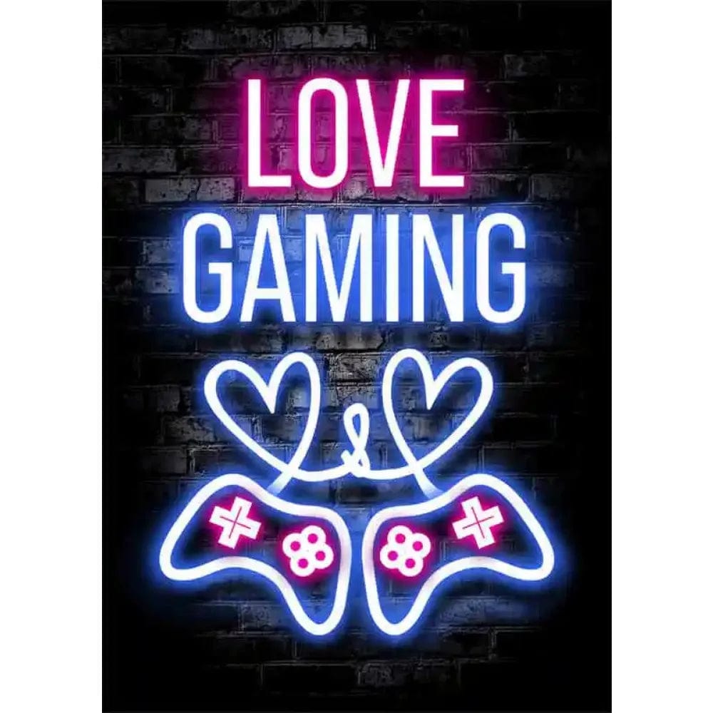 Affiche Neon Chambre Gaming