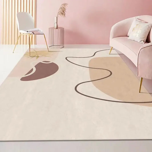 Canvanation FLANNEL-6 / 180x280cm 71x110in Tapis De Salon - Moderne Abstrait Ultra Doux