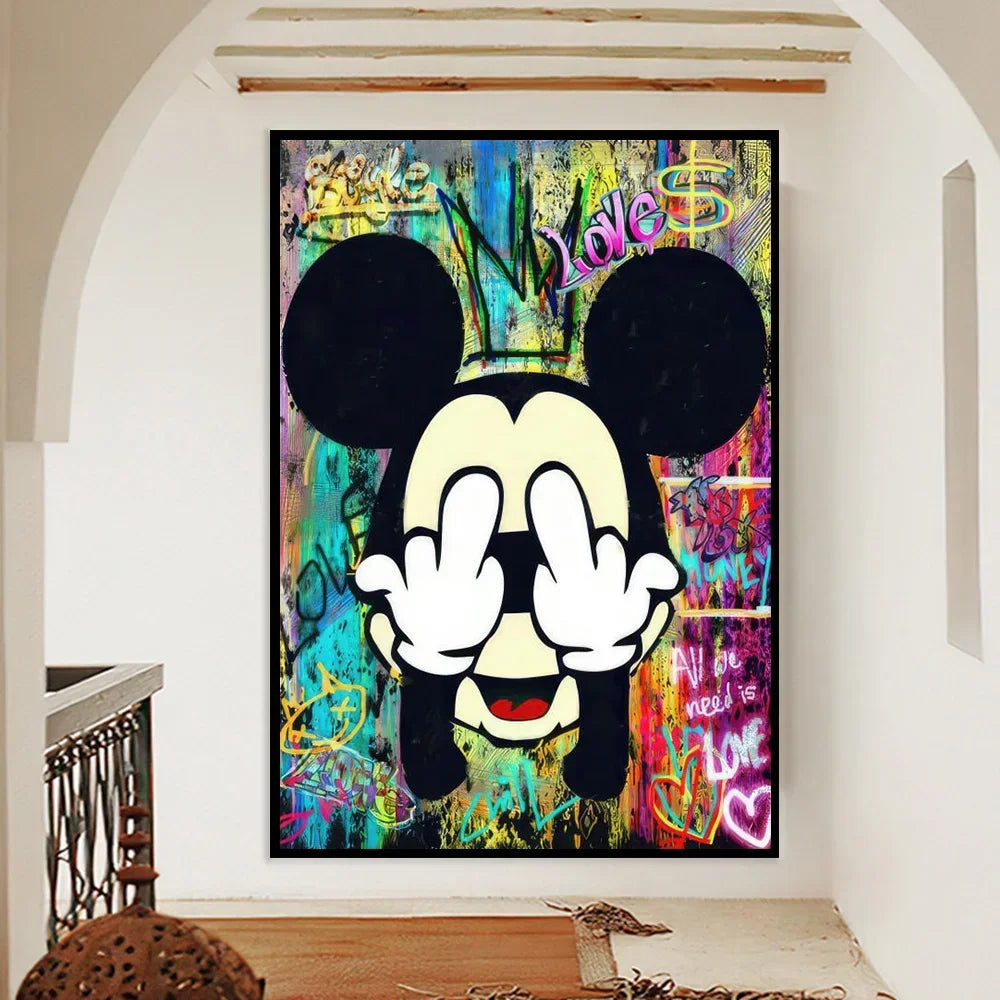 Affiche Graffiti Disney Mickey Mouse