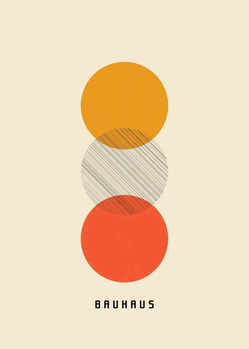 Canvanation PF26234 / 40x60cm Affiche Bauhaus Simple Géométrique