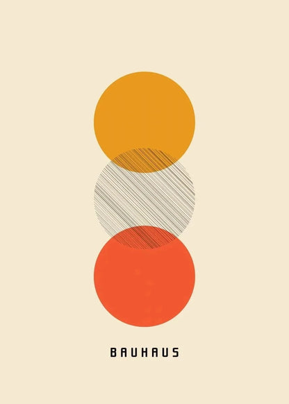 Canvanation PF26234 / 40x60cm Affiche Bauhaus Simple Géométrique