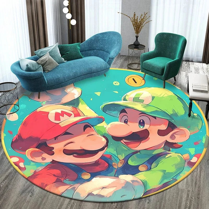 Canvanation 120cm(47.24 in) diam / 11 Tapis De Chambre - Film Mario