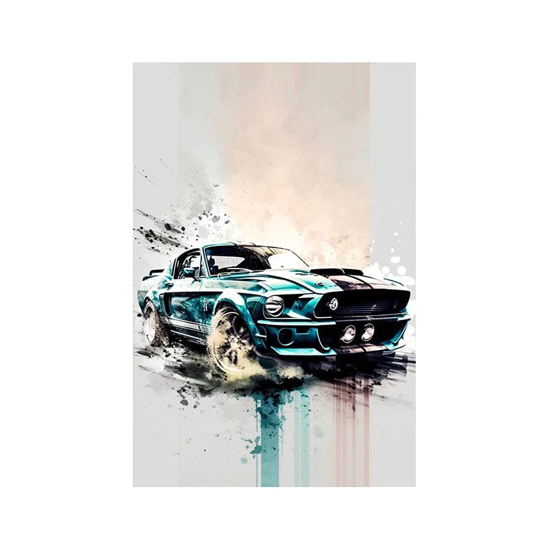 Canvanation 70X100cm / Z900 Affiche Ford Mustang GT500 Sports