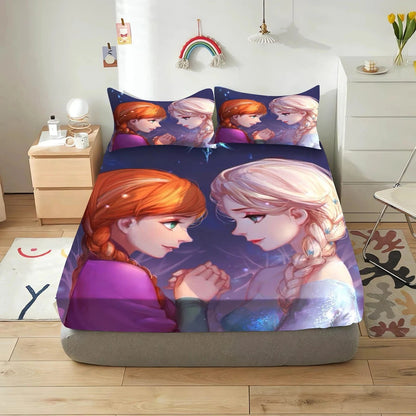 Canvanation 13 / 153x203x30cm Housse de Couette Frozen - Un Voyage Magique au Coeur de l'Hiver
