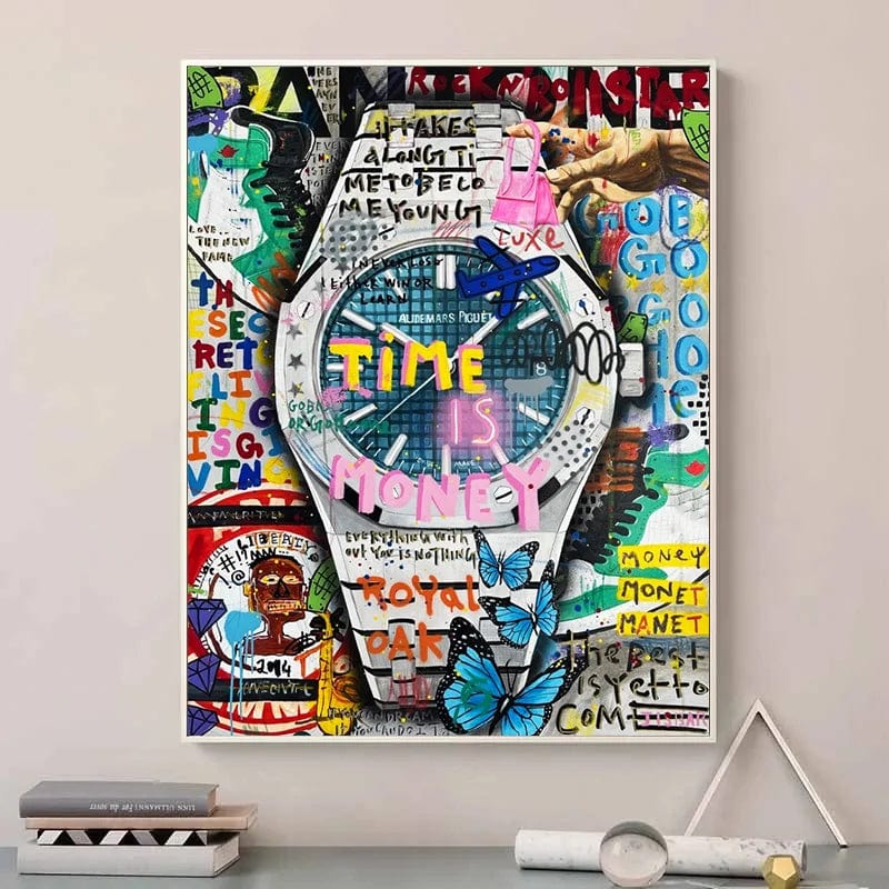 Affiche Montre De Luxe Pop Art