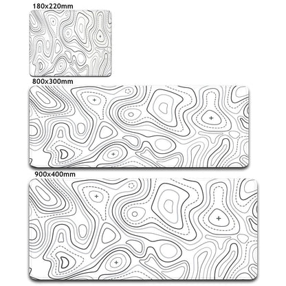 Canvanation 01YL0000341 / 900x400x2mm Tapis De Souris - Noir Et Blanc Effet Optique