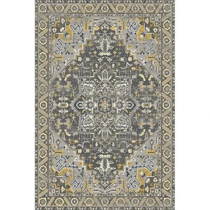 Canvanation Lint-free19 / 120x160cm 47x63in Tapis Berbère rectangulaire rétro moderne – Impression 3D, antidérapant & absorbant