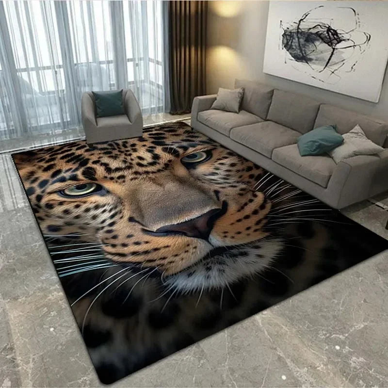 Tapis De Chambre - 3D Leopard