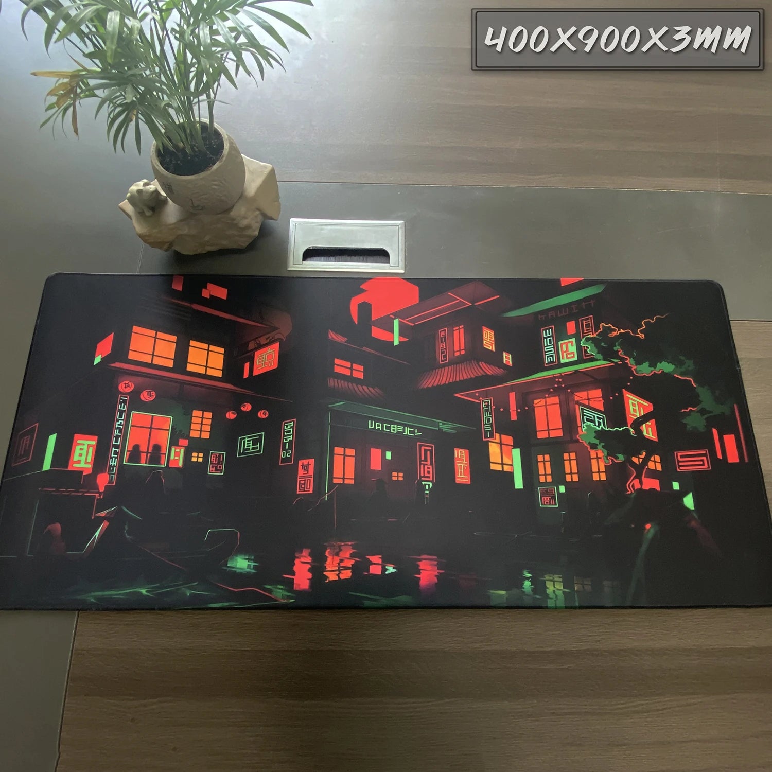 Tapis De Souris - Cyberpunk Gaming Ville Tokyo