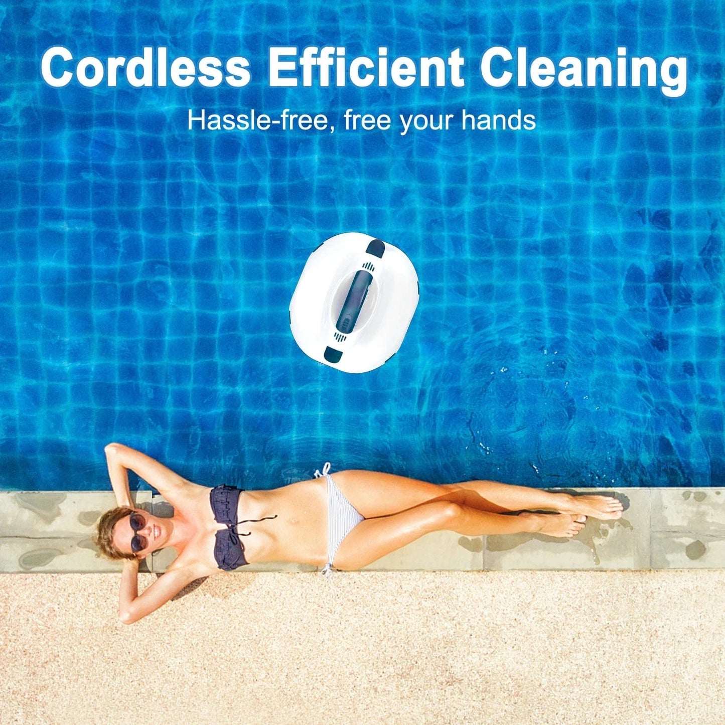 Canvanation france / Electrique Robot Aspirateur de Piscine Automatique Sans Fil – 5000mAh