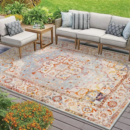 Canvanation 118BS-2 / 200x300cm Tapis Berbère carré style persan rétro – Motifs géométriques & floraux tapis