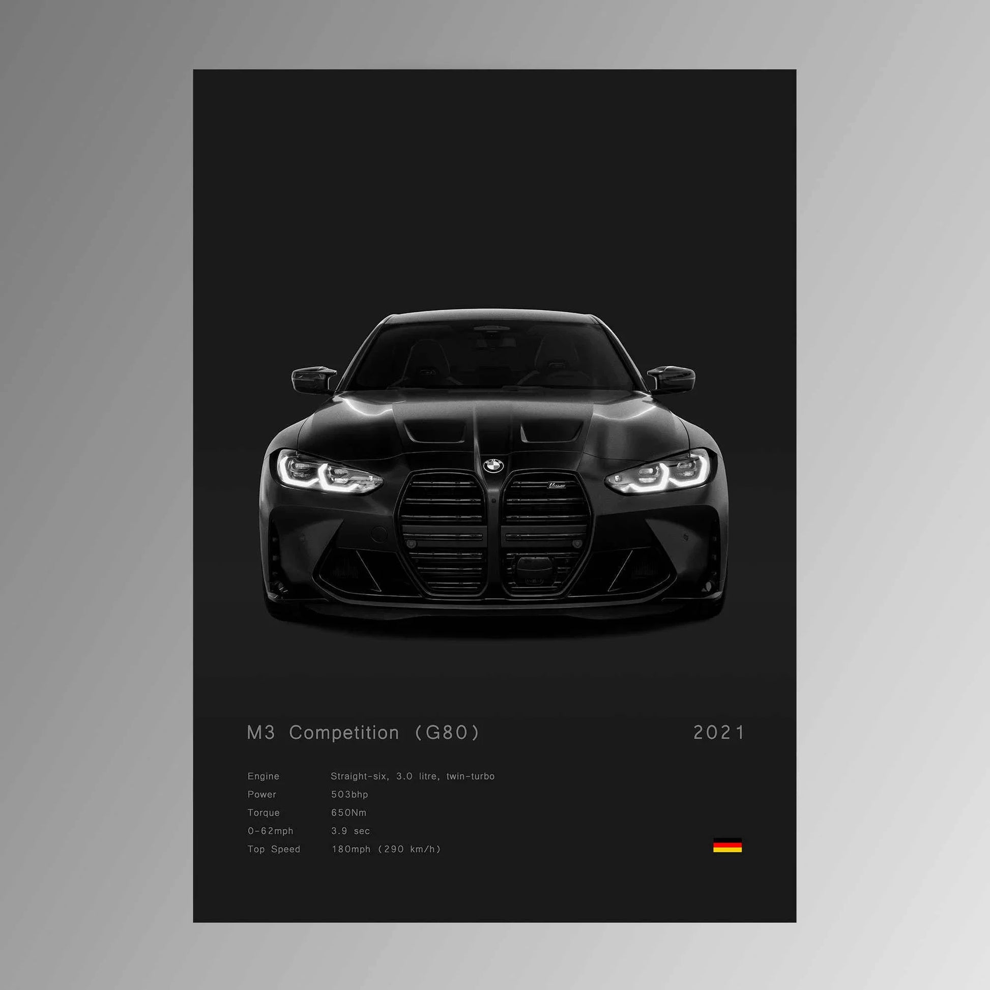 Affiche Moderne Voiture Bmw M3 Competition