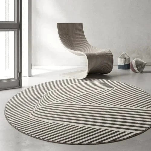 Canvanation B / Diametre 180cm Tapis De Salon Rond - Moelleux Et Doux