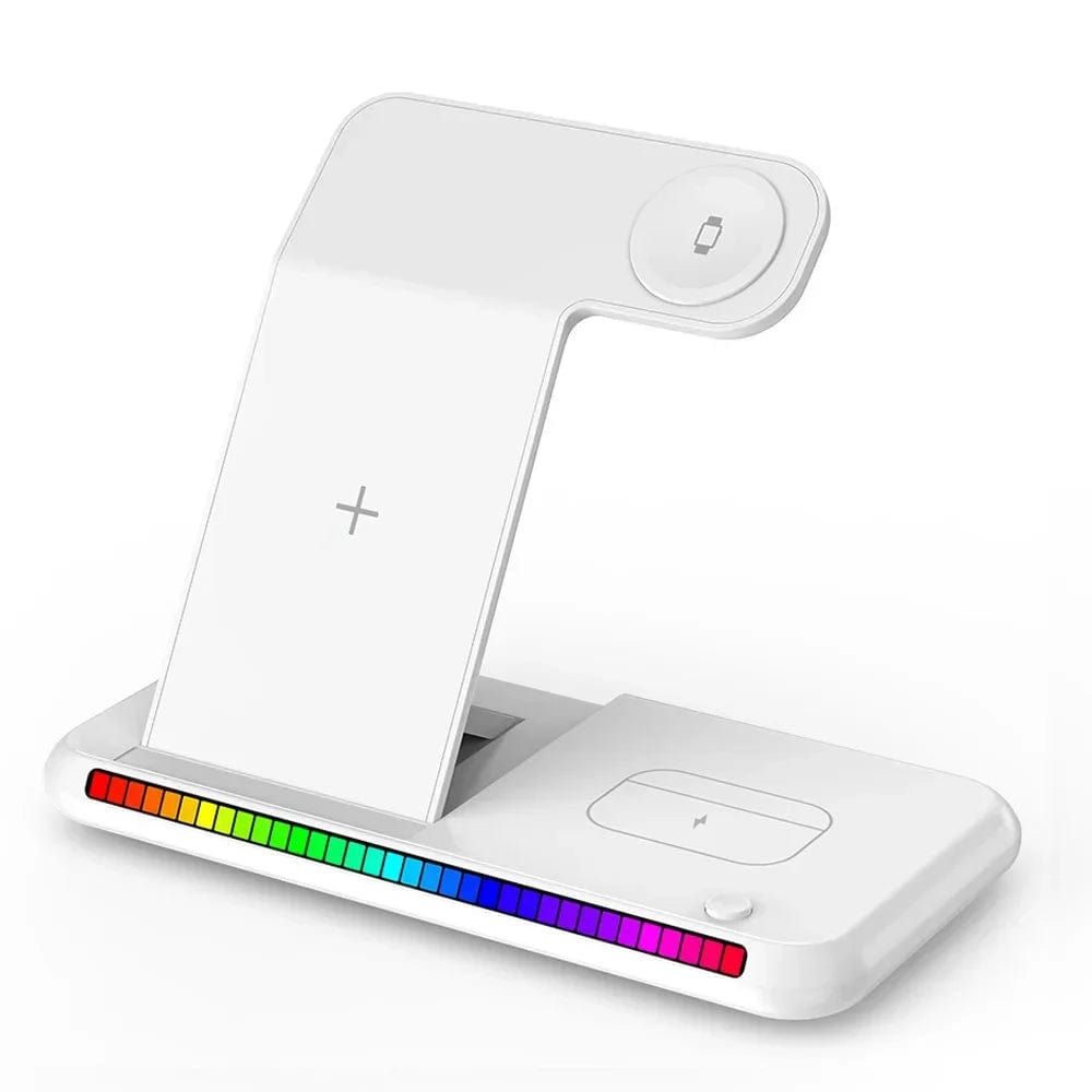 Canvanation Blanc Station de Charge 3 en 1 - iPhone, Apple Watch, AirPods