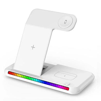 Canvanation Blanc Station de Charge 3 en 1 - iPhone, Apple Watch, AirPods