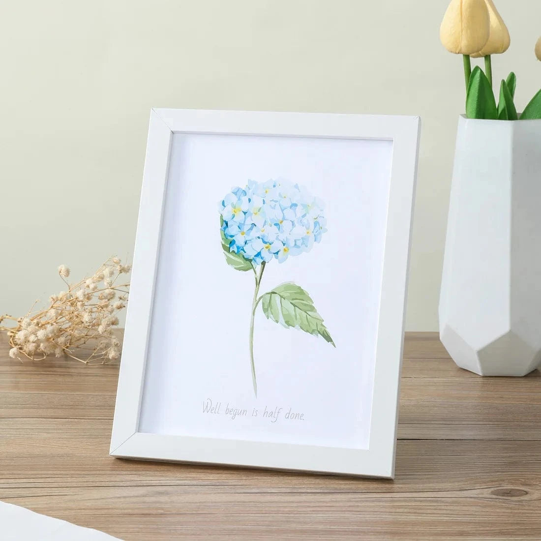 Canvanation Blanc / A4 21X30cm Cadre Photo en Bois Rustique