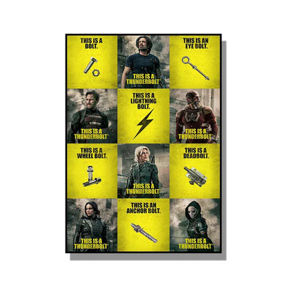 Canvanation Q104 / 55X80cm Affiche - Thunderbolts