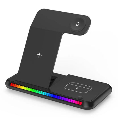 Canvanation Noir Station de Charge 3 en 1 - iPhone, Apple Watch, AirPods