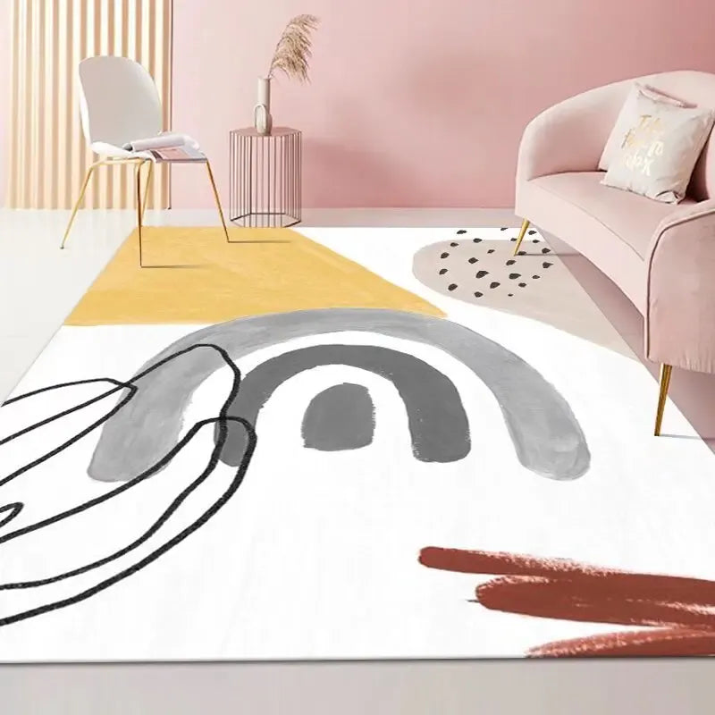 Canvanation FLANNEL-13 / 80x120cm 31.5x47.2in Tapis De Salon - Moderne Abstrait Ultra Doux