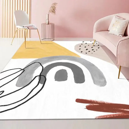 Canvanation FLANNEL-13 / 80x120cm 31.5x47.2in Tapis De Salon - Moderne Abstrait Ultra Doux