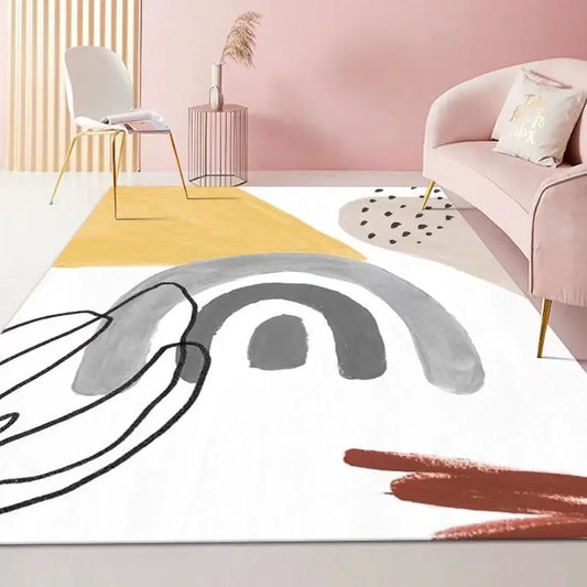 Canvanation FLANNEL-13 / 80x120cm 31.5x47.2in Tapis De Salon - Moderne Abstrait Ultra Doux