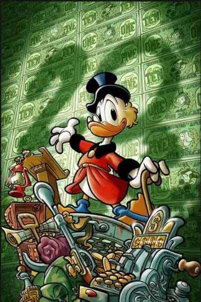 Poster Picsou Donald Diamand Street Art