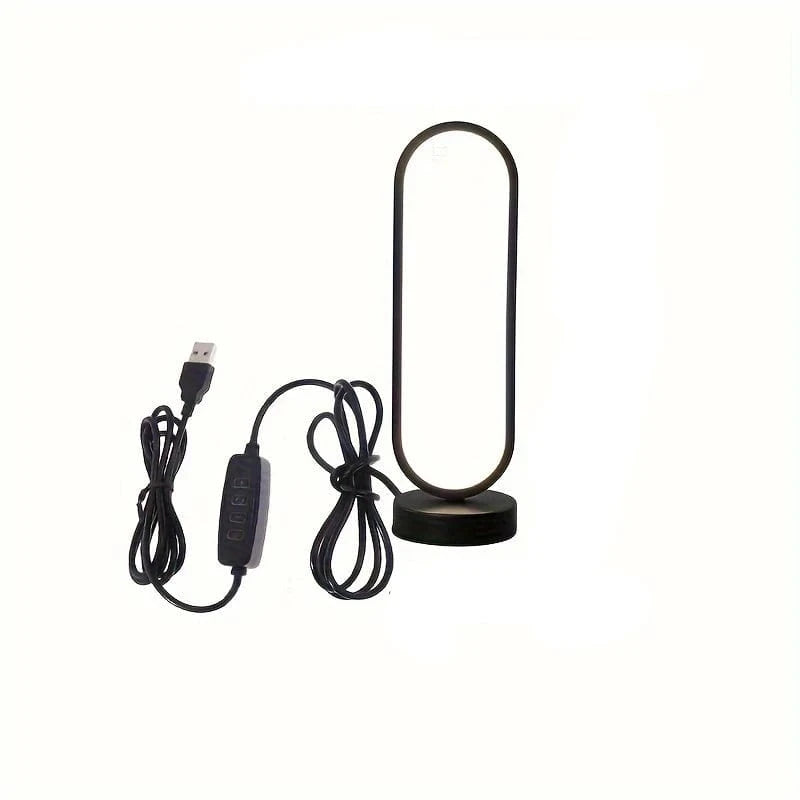 Canvanation Noir / 3 Lampe de Chevet Moderne LED – Basse Consommation 5V, Design Élégant pour Chambre