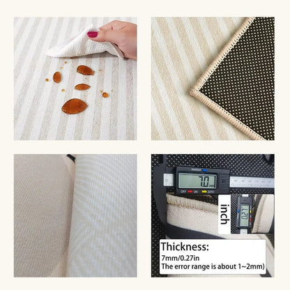 Canvanation Tapis De Salon Rond Beige Salon