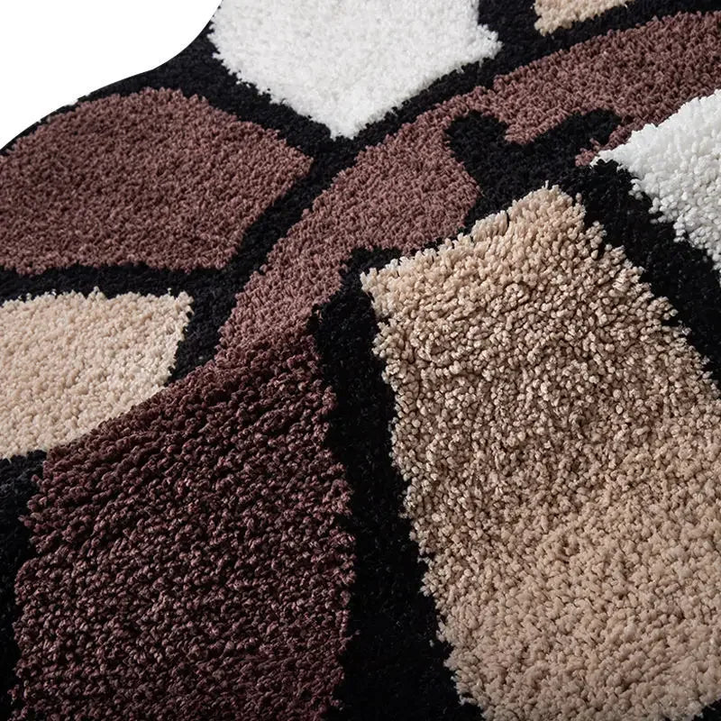 Tapis De Chambre - Aesthetic Sunflower Noir Et Marron