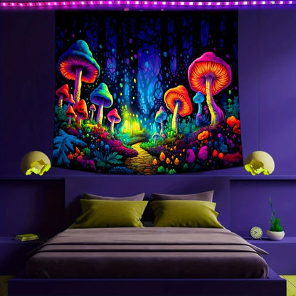 Canvanation Tapisserie Arbre de vie Soleil Lune Etoiles Galaxie Colorée Hippie Psychédélique