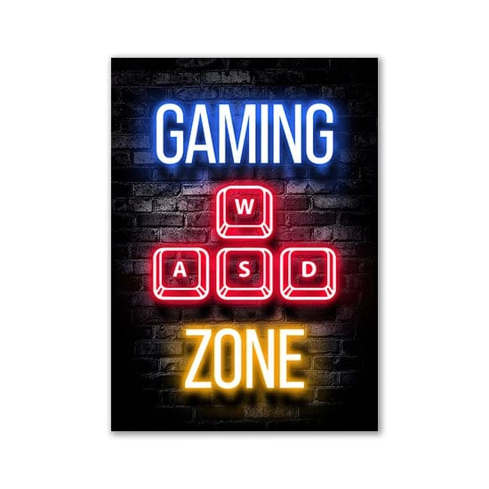 Canvanation Pattern26 / 30x40cm Affiche Chambre Gaming Zone