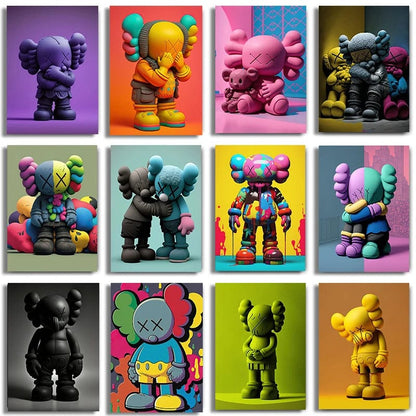 Poster Kaws Riche Bling