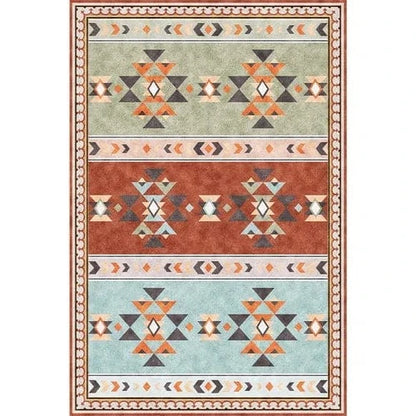 Canvanation Lint-free5 / Customizable size Tapis Berbère rectangulaire rétro moderne – Impression 3D, antidérapant & absorbant