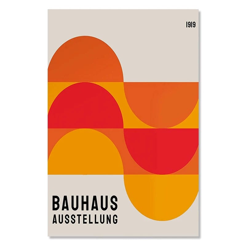 Affiche Abstraite Moderne Bauhaus