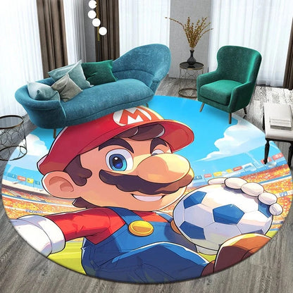 Canvanation 120cm(47.24 in) diam / 14 Tapis De Chambre - Film Mario