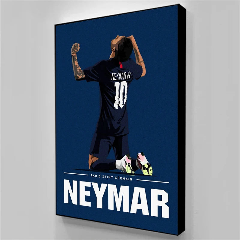 Poster Fooball - Messi Pele Neymar