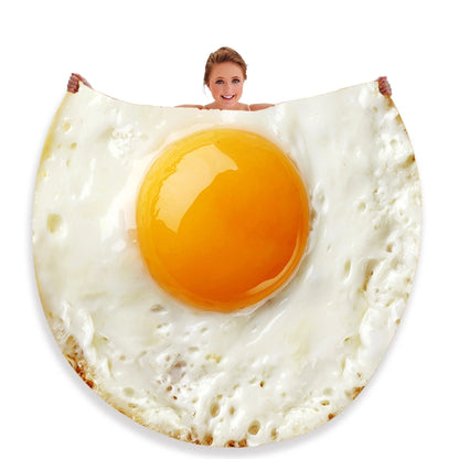 Canvanation Couverture Polaire Burritos Tortilla Donut Pizza Nourriture